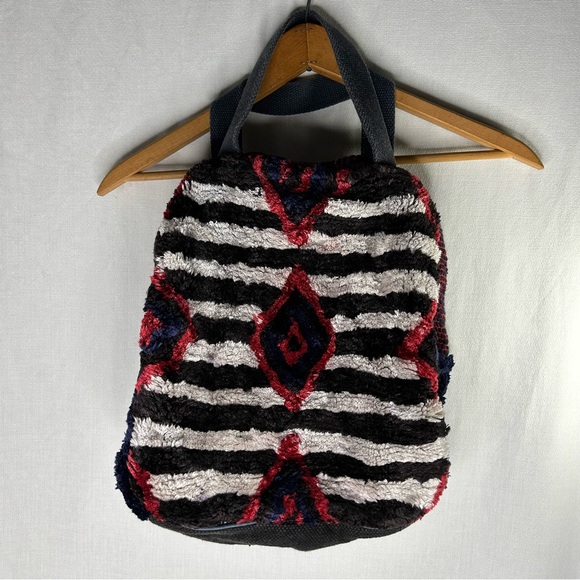 Love Binetti Joan Jett Striped Tote Bag, Missing Shoulder Strap & Zipper Pull - Picture 1 of 8